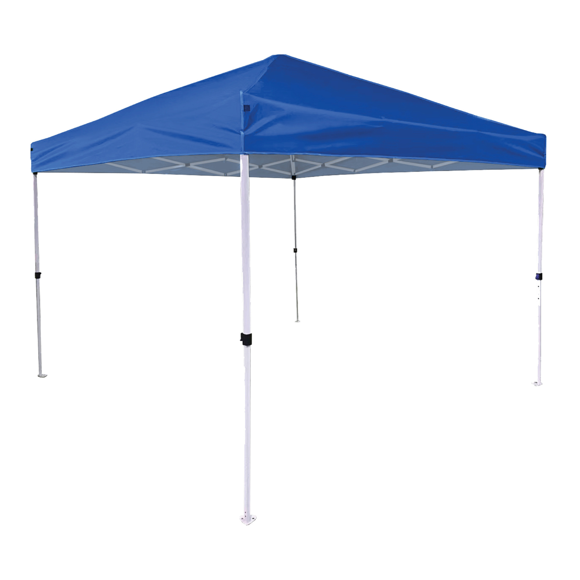 US Weight Pop-Up Canopy Tent — 10ft. x 10ft., Flame Retardant, UV-Resistant, Blue, Model# U0100